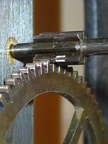décalage de la roue crantée